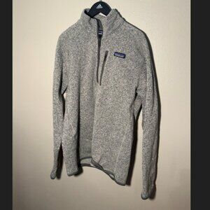 Patagonia Better Sweater 1/4 zip fleece - gray/blue color